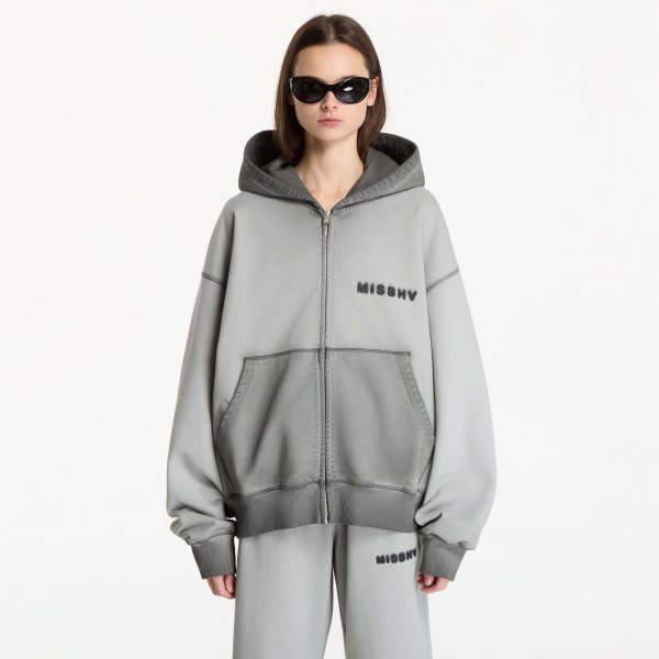 Mikina MISBHV Community Zipped Hoodie Ash Gray UNISEX