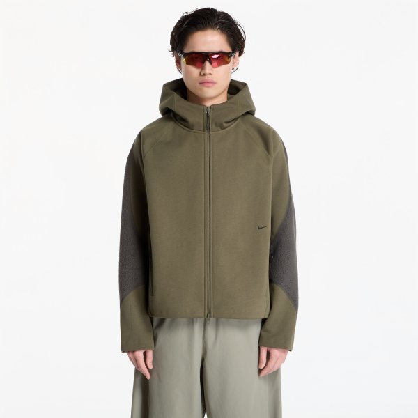 Mikina Nike Tech Boreas Therma-FIT Full-Zip Hoodie Medium Olive/ Newsprint/ Black