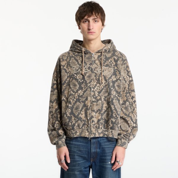 Mikina Obey Moody Zip Hood Dusty Vintage Rattle Snake