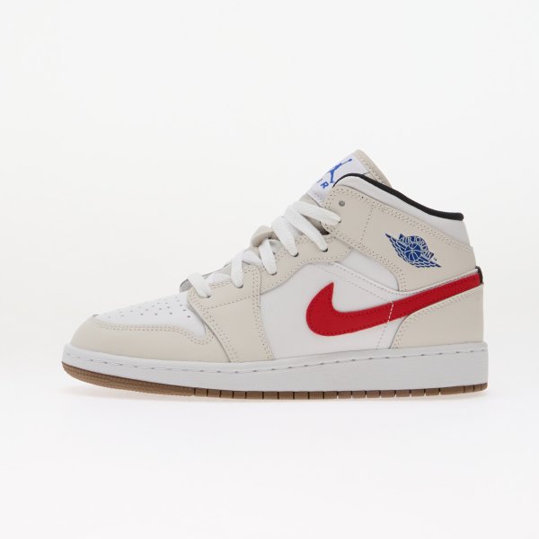 Air Jordan 1 Mid Kids Phantom/ Game Royal-White-Sail