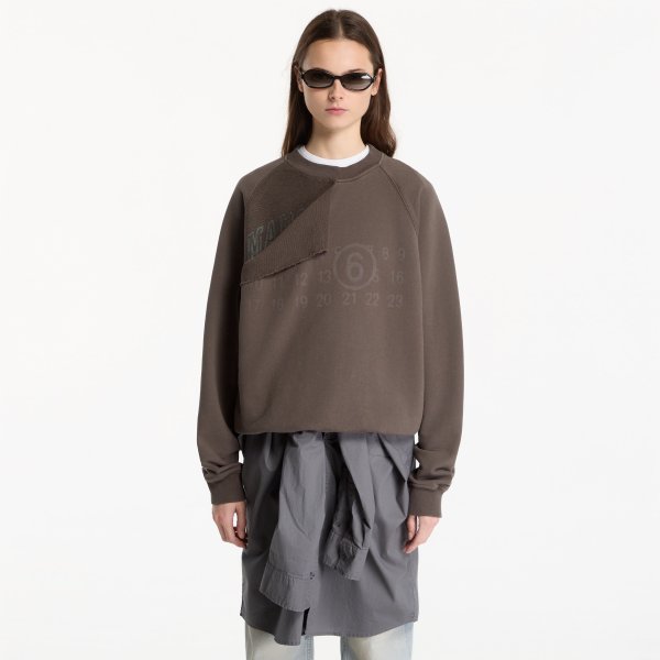 Mikina MM6 Sweatshirt Gasolina Grey