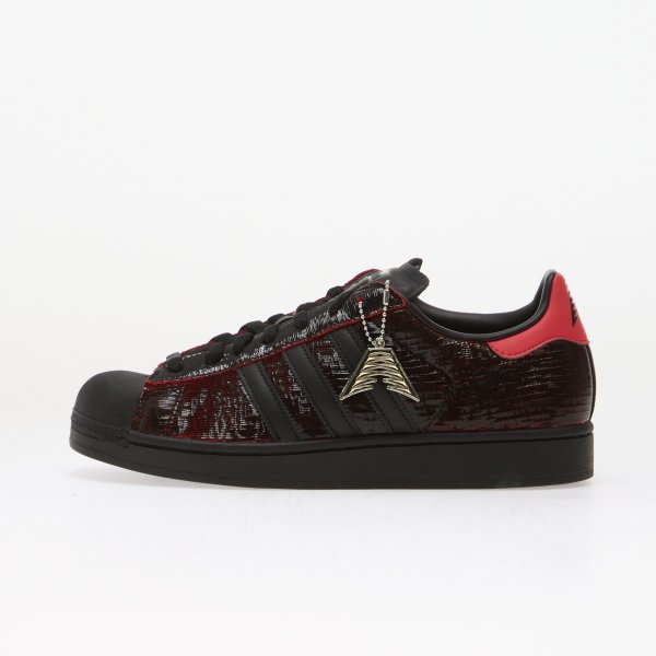 Tenisky adidas x Anthony Edwards Superstar II Core Black/ Pure Ruby/ Silver Met.