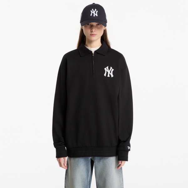 Mikina New Era MLB Quarter Zip New York Yankees UNISEX Black