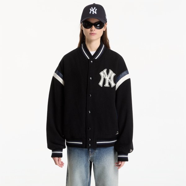Bunda New Era MLB DS Varsity Jacket New York Yankees UNISEX Black