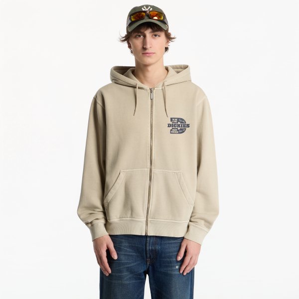 Mikina Dickies Minden Zipped Hoodie Desert Sand