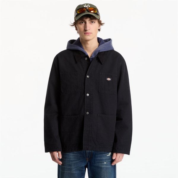 Bunda Dickies Lined Chore Canvas Jacket Black