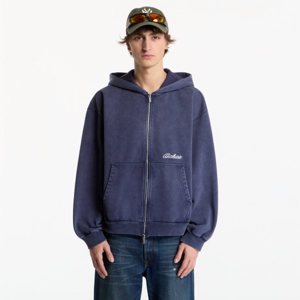 Mikina Dickies Baker Zipped Hoodie Navy Blue