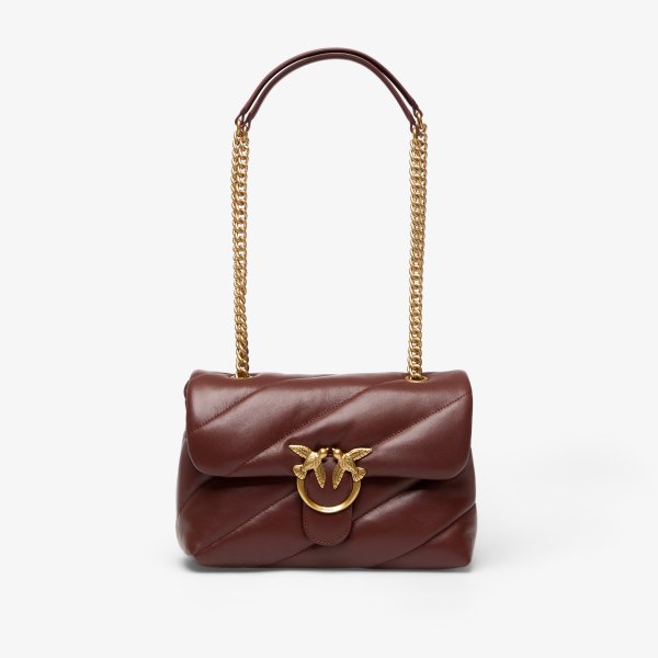 Kabelka Pinko Love Puff Classic Cl Sheep Nappa Rosso Vino