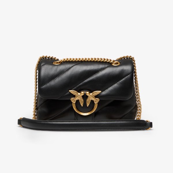 Kabelka Pinko Love Mini Puff Cl Sheep Nappa Black