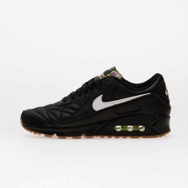 Tenisky Nike Air Max 90 Premium Black/ White-Gum Med Brown-Volt