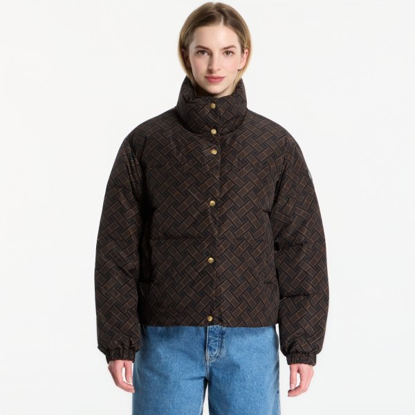 Bunda Tommy Hilfiger Down Monogram Puffer Black Line Brick Flag