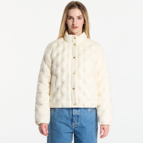 Bunda Tommy Hilfiger Lw Down Flag Quilt Jacket Rich Cream