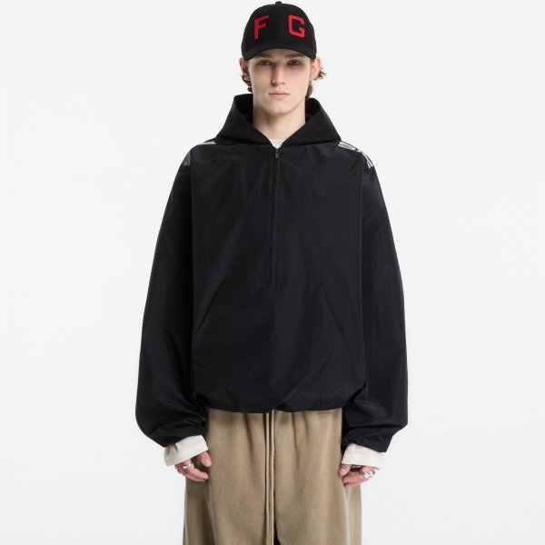 Bunda Fear Of God Essentials Moto Half Zip Jacket Black