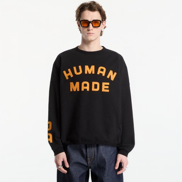 Mikina Human Made Crewneck Sweatshirt UNISEX Black