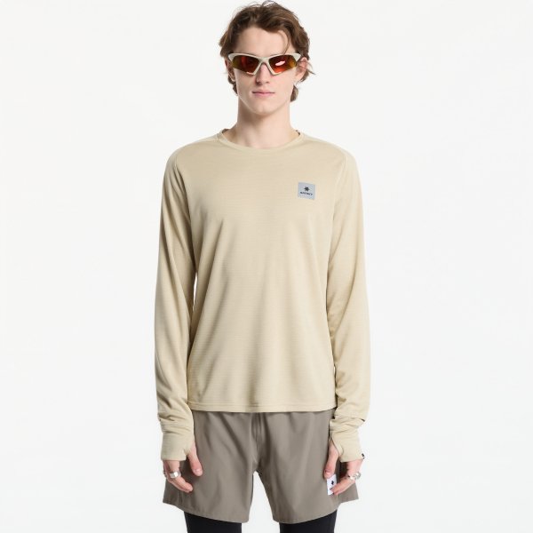 Tričko SAYSKY Clean Flow Long Sleeve Beige