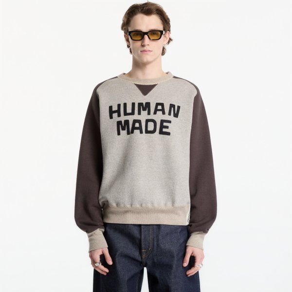 Mikina Human Made Raglan Tsuriami Sweatshirt UNISEX Charcoal