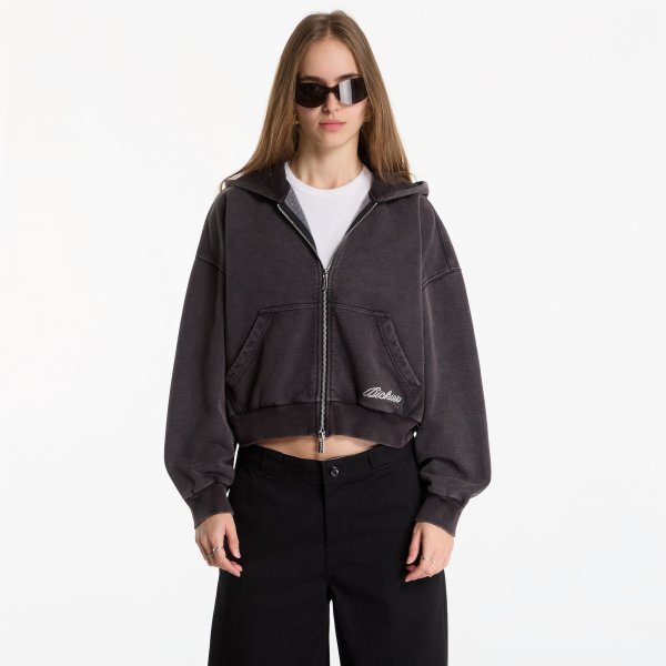 Mikina Dickies Baker Zipped Hoodie Black