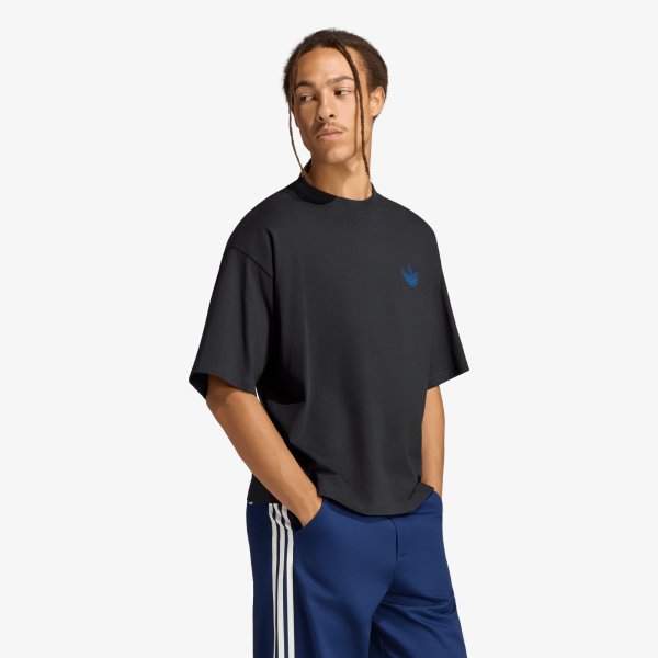 Tričko adidas Grunge Graphic Oversized Tee Carbon
