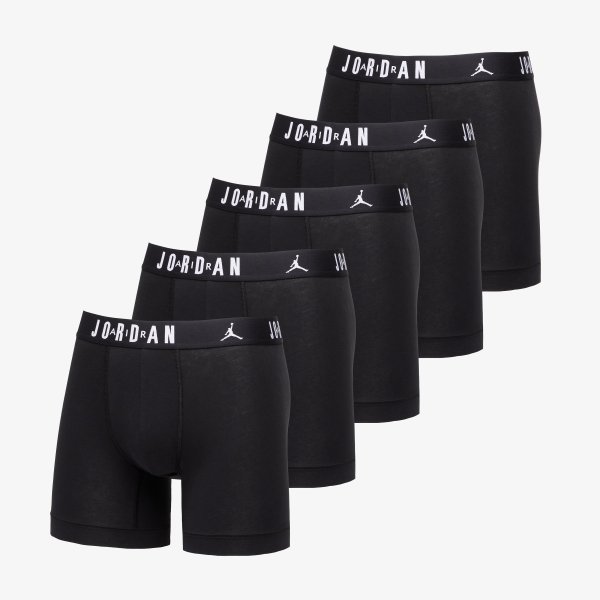 Boxerky Jordan Jhm Mens 5-Pack Cotton Bb Black