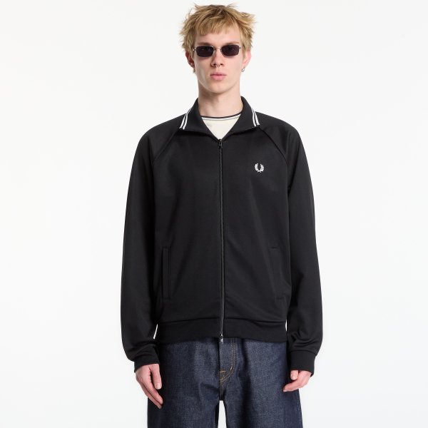 Mikina FRED PERRY Tipped Track Jacket Black