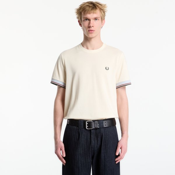 Tričko FRED PERRY Twin Tipped Cuff T-shirt Dusky Blue