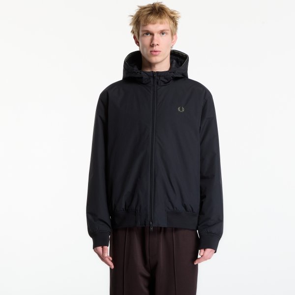 Bunda FRED PERRY Hooded Brentham Jacket Black