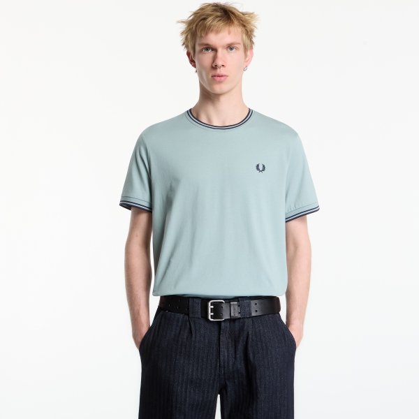 Tričko FRED PERRY Twin Tipped T-shirt White