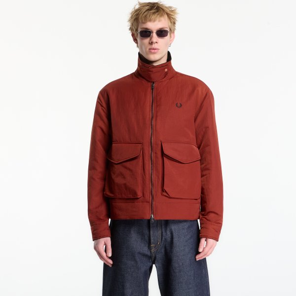 Bunda FRED PERRY Nylon Caban Jacket Black