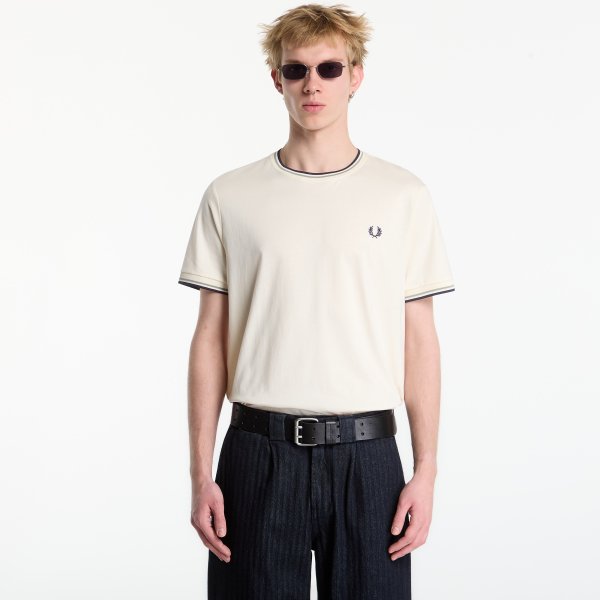Tričko FRED PERRY Twin Tipped T-shirt White