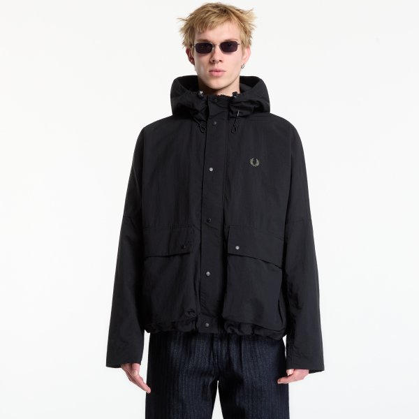 Parka FRED PERRY Cropped Ripstop Parka Black
