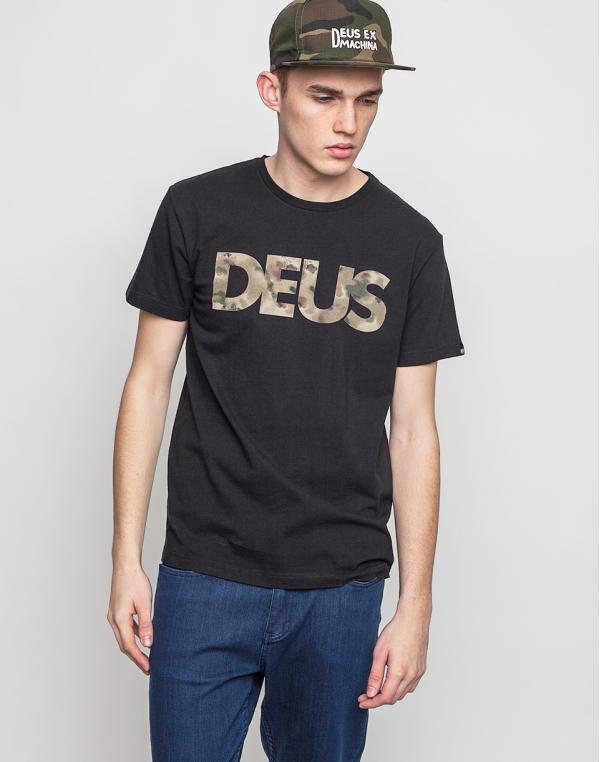 Logo tee Deus Ex Machina Camo BLACK