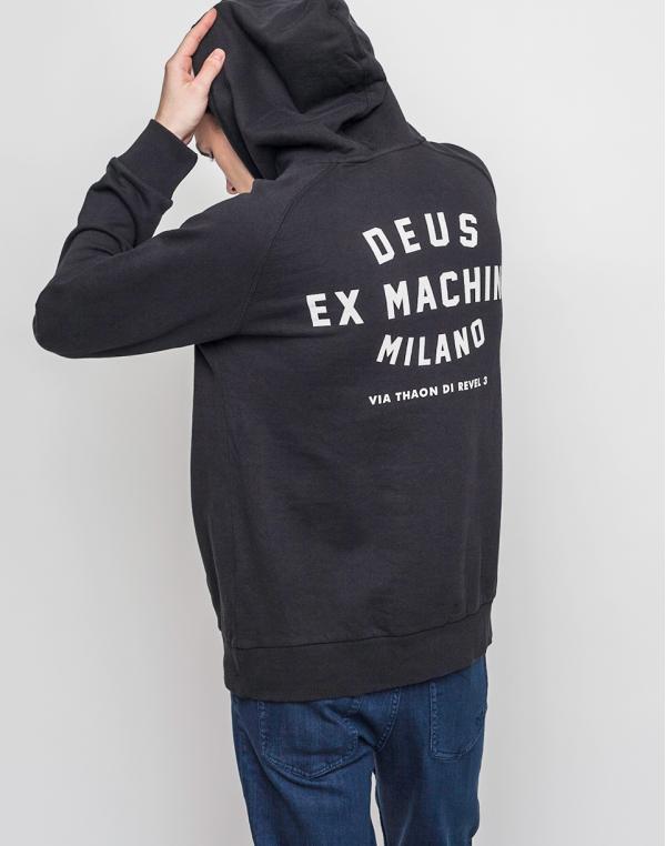 Mikina Deus Ex Machina Milano Address Black