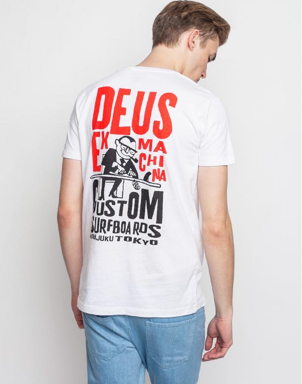 Logo tee Deus Ex Machina Office Job White