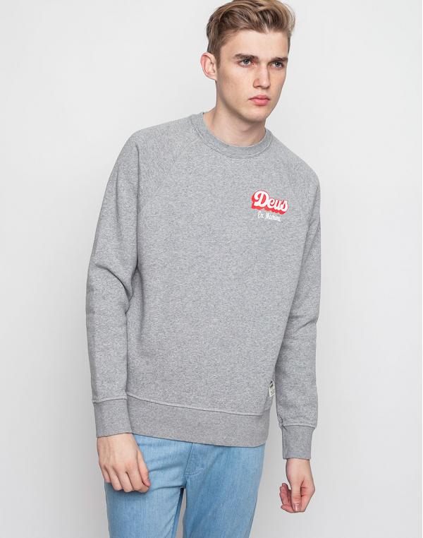 Mikina Deus Ex Machina Sketch Crew Grey Marle
