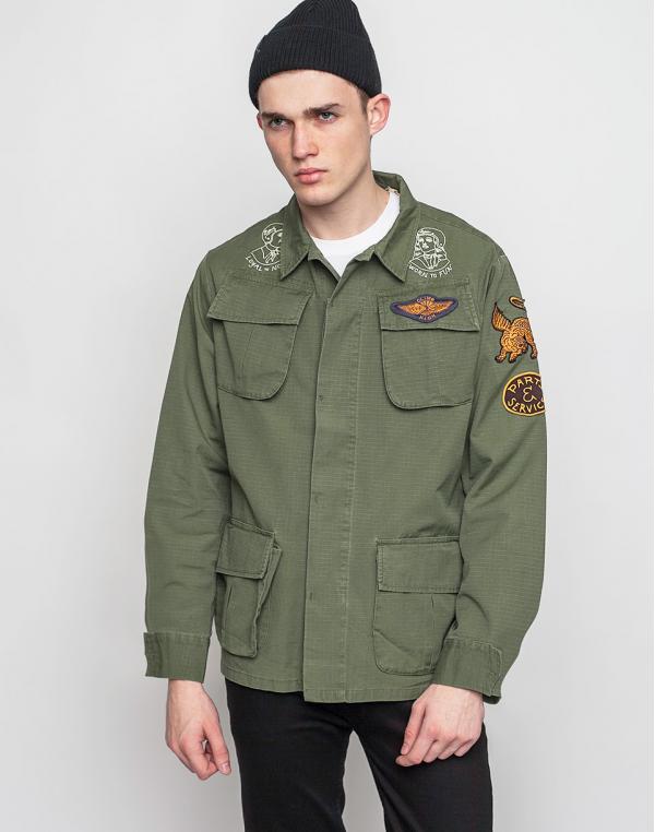 Košile Deus Ex Machina Travis Army Green