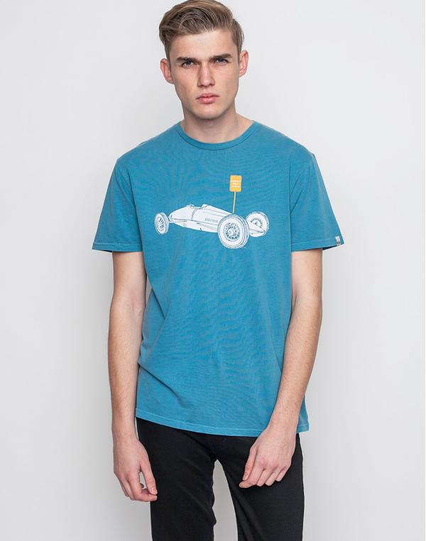 Triko Deus Ex Machina Venice Car Pale Blue