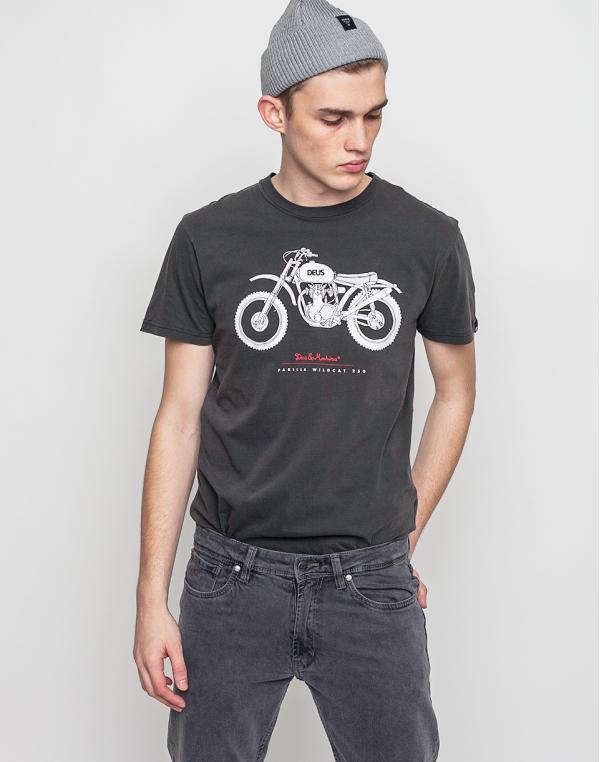 Triko Deus Ex Machina Wildcat Washed Black