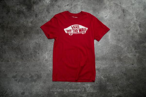 Vans Off The Wall Tee Red Dahlia/ Bright White