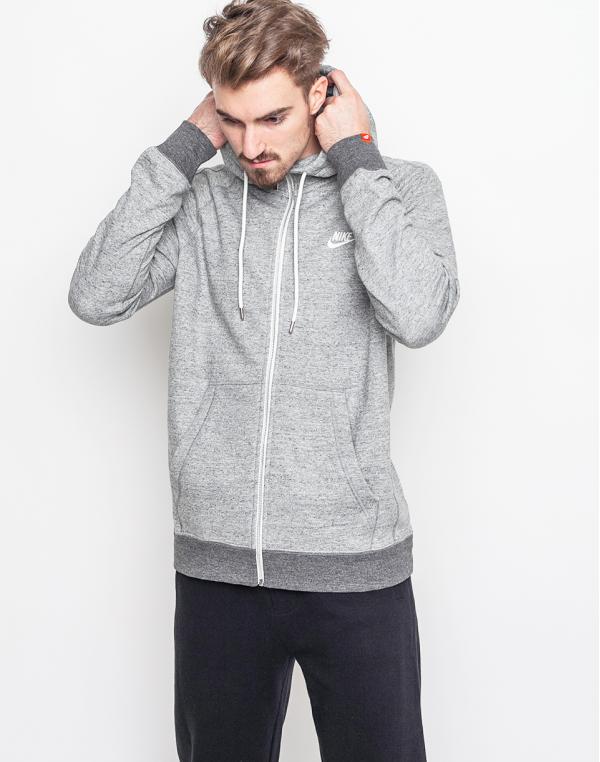 Mikina Nike Sportswear Legacy Carbon Heather / Charcoal Heather / Sail
