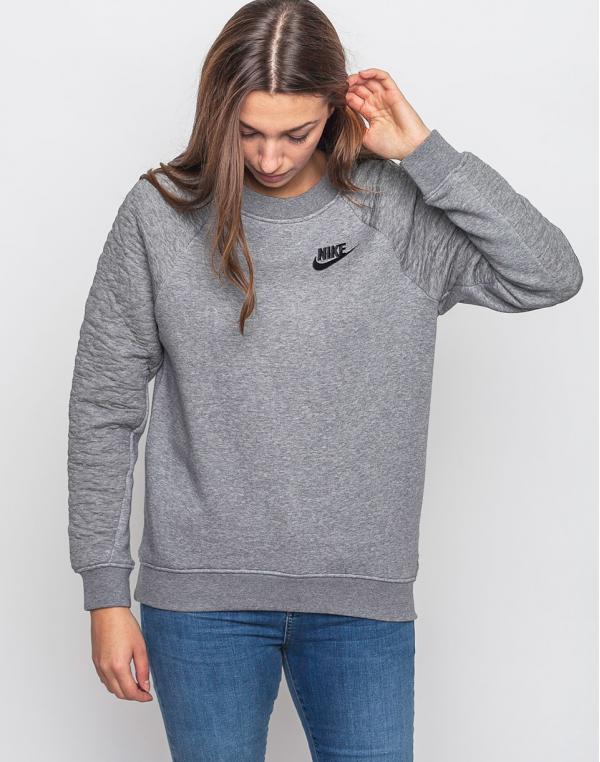 Mikina Nike Sportswear Rally Carbon Heather / Carbon Heather / Black