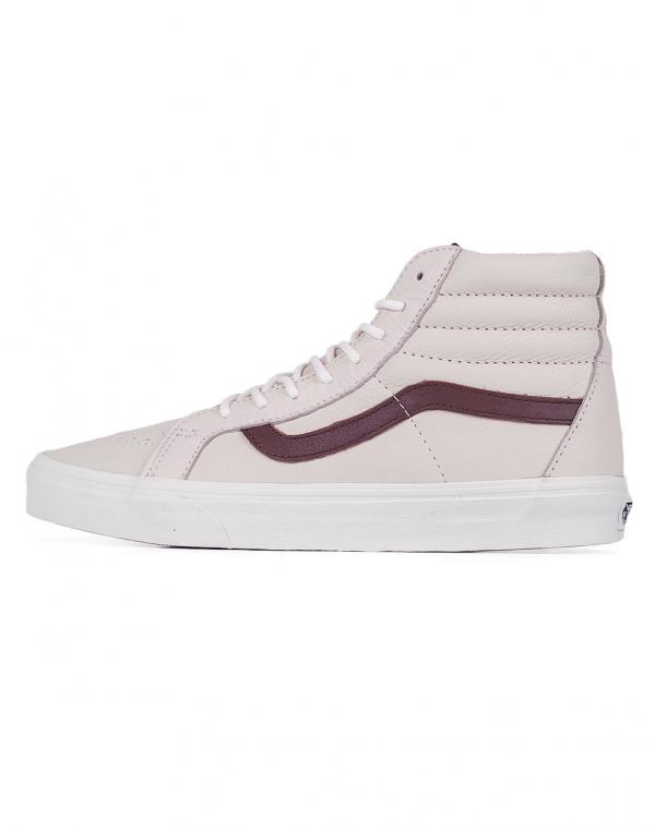 Sneakers - tenisky Vans SK8-Hi Reissue (Leather) Blanc