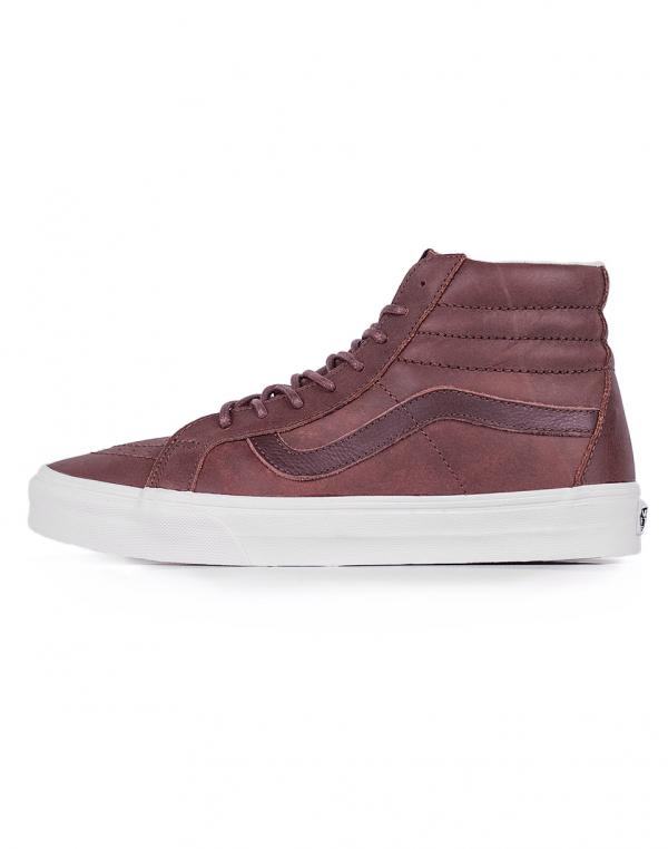 Sneakers - tenisky Vans SK8-Hi Reissue (Leather) Dachs