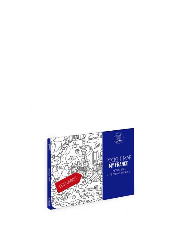 OMY Coloring Pockets Map - France