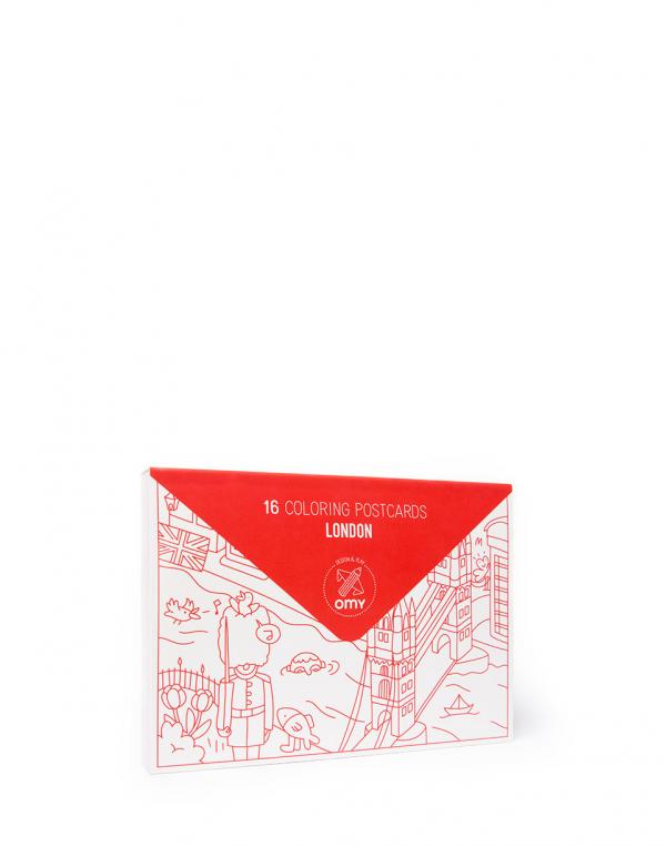 OMY 16 COLORING POSTCARDS - LONDON
