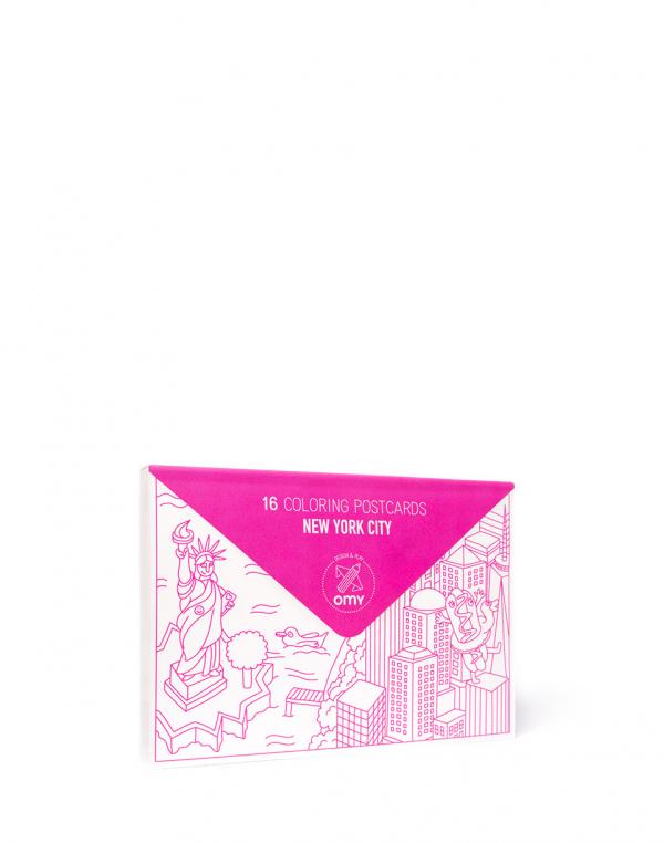 OMY 16 COLORING POSTCARDS - NY