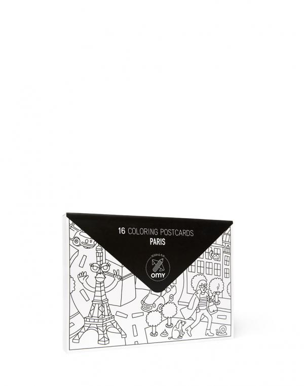 OMY 16 COLORING POSTCARDS - PARIS