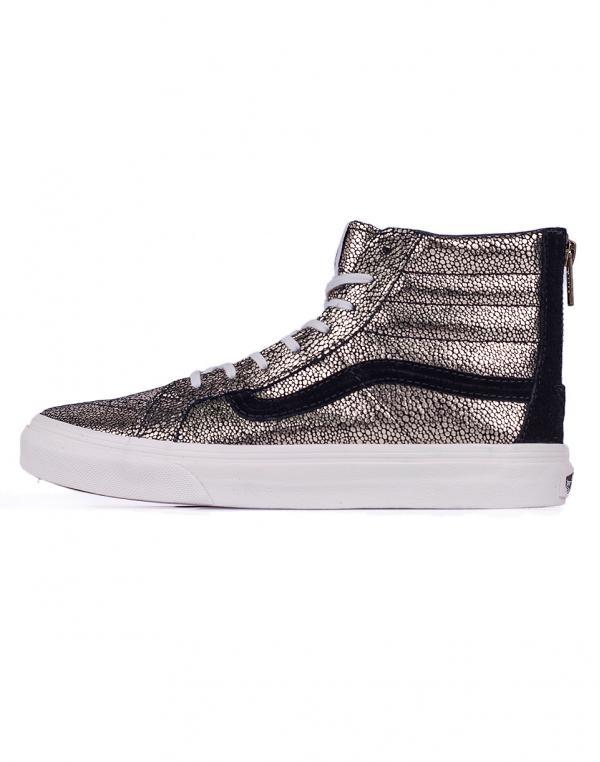 Sneakers - tenisky Vans SK8-Hi Slim Zip (Gold Dots) Gold / Blanc De Blanc
