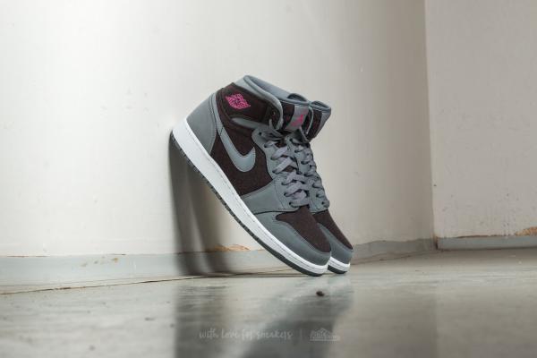 Air Jordan 1 Retro High (GG) Cool Grey/ Vivid Pink-Black