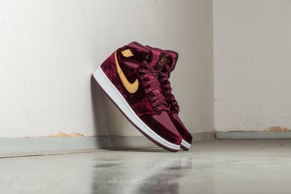 Air Jordan 1 Retro High Premium HC GG Night Maroon/ Metallic Gold