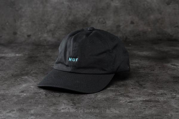 HUF Apparel Original Logo Curved Brim Cap Black